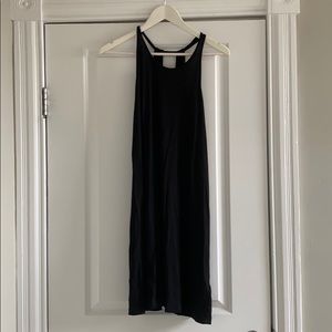 black high neck dress